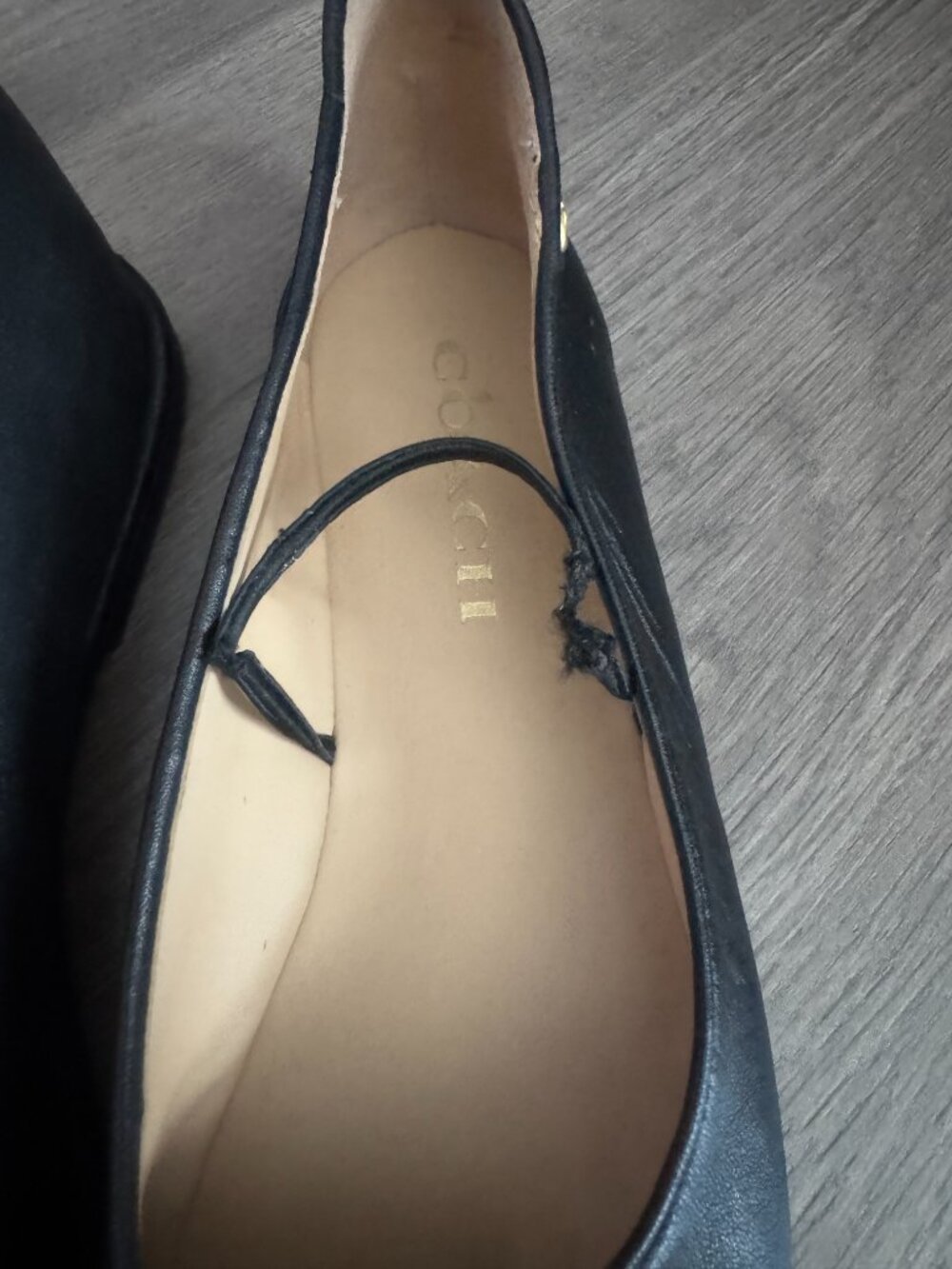 Coach Black Leather Flats | Size 7B | Store Try-On Pair | Read Description - Picture 3 of 16